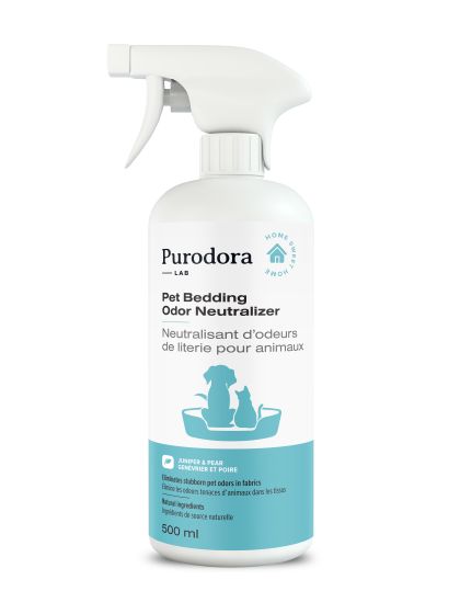 Purodora Lab Pet Bedding Odor Neutralizer Spray, Juniper & Pear 500 ml