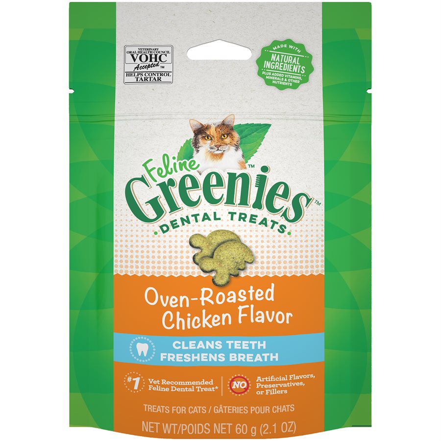 Greenies Feline Chicken Complete Dental Treat 2.1oz