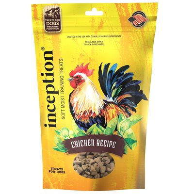 Inception Chicken Soft Moist Treats for Dogs 4 oz