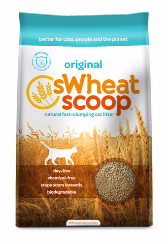 sWheat Scoop Fast Clumping Wheat-Based Cat Litter 25LB/11.4KG