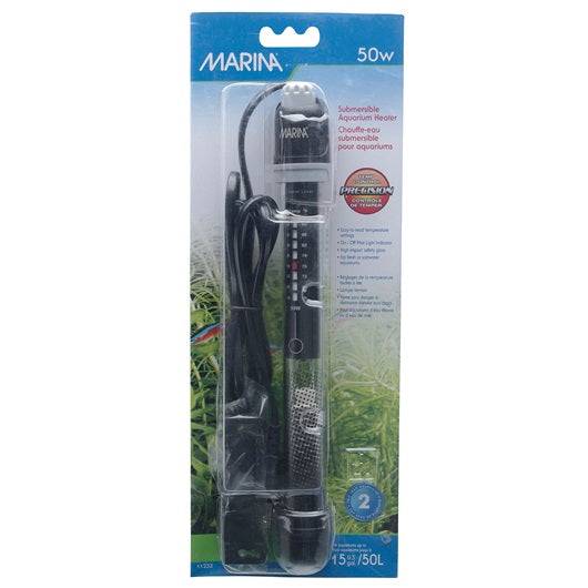 Marina Submersible Pre-Set Aquarium Heater, 50W, 22 Cm (8.5)