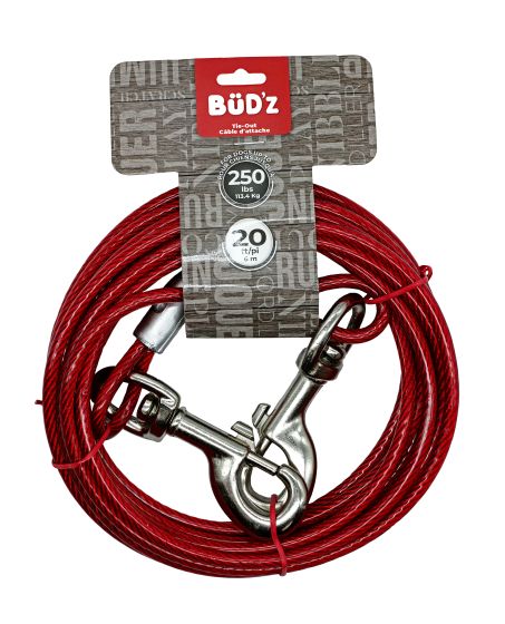 Bud'Z 20' Tie Out (Up To 250 Lbs)