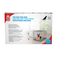 Dogit Two Door Wire Home Crates with divider - XLarge - 106.5 x 70 x 77 cm (42 x 27.5 x 30 in)