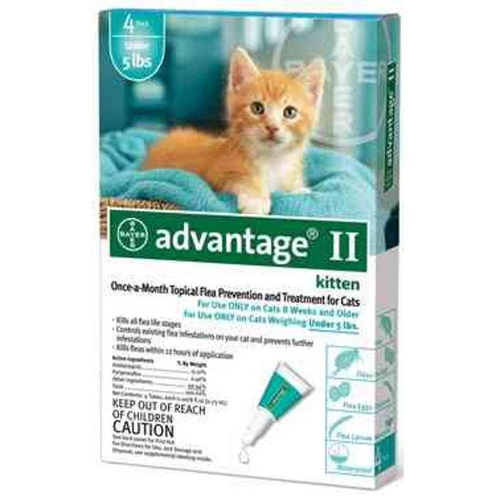 Advantage Ii Flea, Kittens Under 2.3Kg, 4 Doses