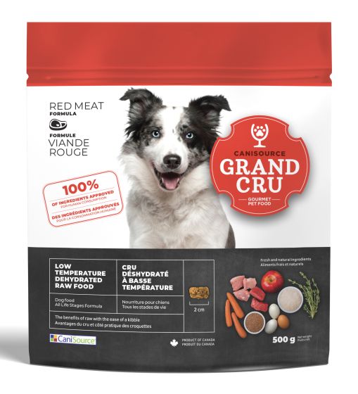 Canisource Grand Cru Low Temperature Dehydrated Raw Red Meat Formula Dog Food 500g
