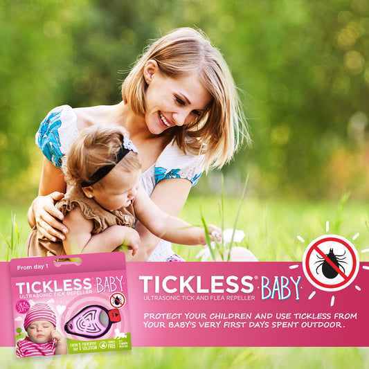 Tickless Classic Baby Tick Repeller, Pink