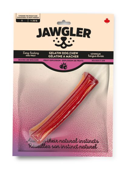 Jawgler Fruit Explosion Gelatin Dog Chew, Small 1pc