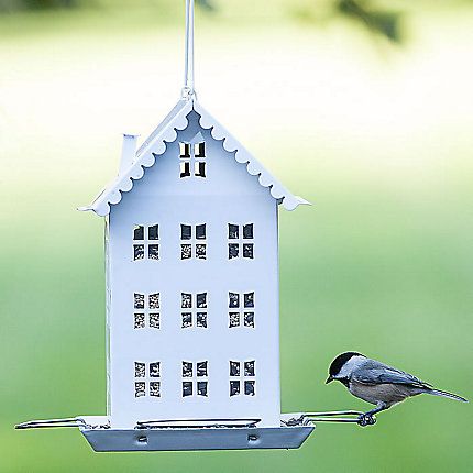 Perkys Pet White Farmhouse Hopper Bird