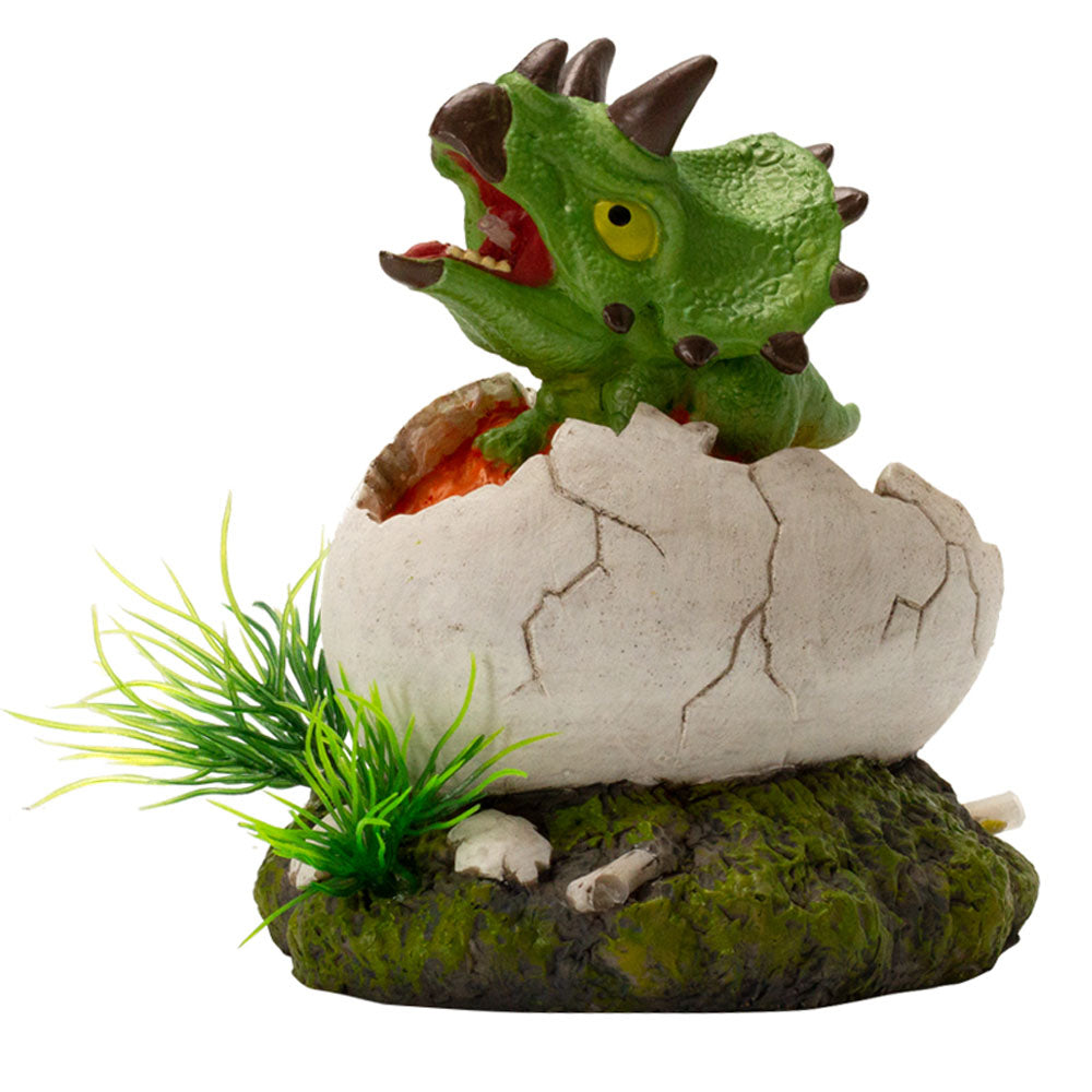Aqua-fit Triceratops Dino Egg 4.5x3.5x4.5"