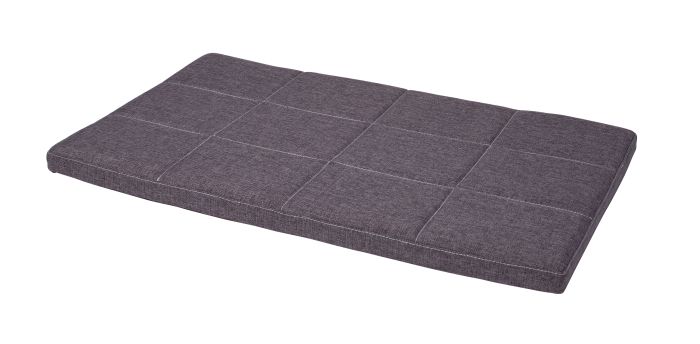 Bud'Z Comfort Flat Bed Grey Dog 41x26x2in