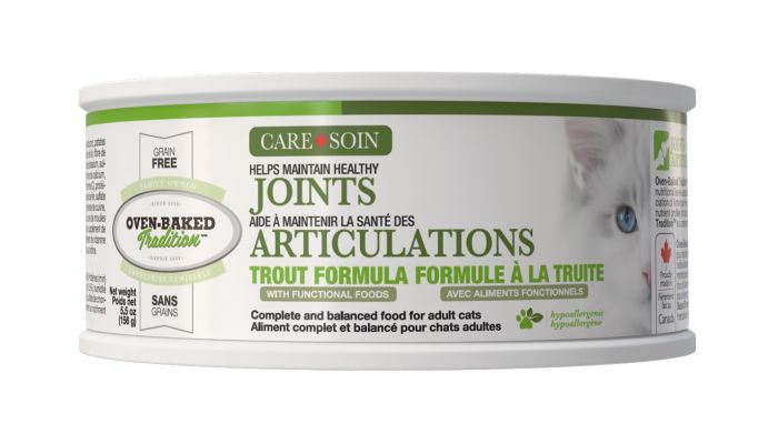 Oven-Baked Tradition Grain Free Care, Joints Trout Pate Cat 5.5oz