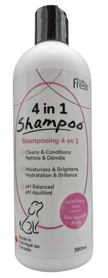 Enviro Fresh 4 In 1 Shampoo Wild Berry & Aloe Dog 380ml