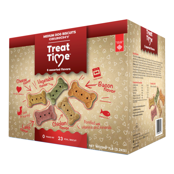 Oven Baked Tradition Treat Time Medium Assorted 3.17Kg/7Lb
