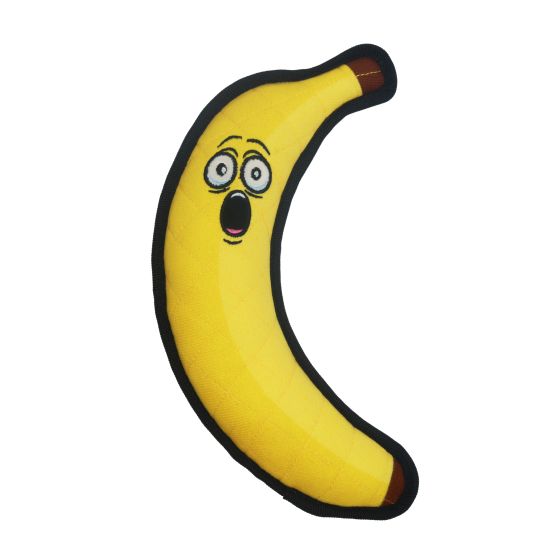 Bud'Z Plush Dog Toy 4 Layers Fabric - Suprise Banana 11.5in