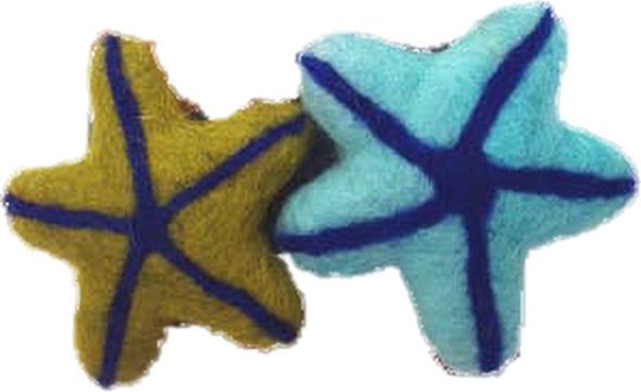 Dharma Dog Karma Cat Felt Toys Sea Shells/Star Fish