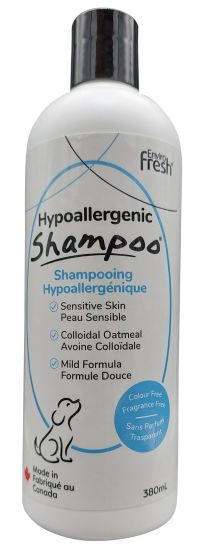 Enviro Fresh Hypoallergenic Shampoo Fragrance & Colour Free Dog 380ml