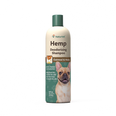 NaturVet Hemp Deodorizing Shampoo 16 oz