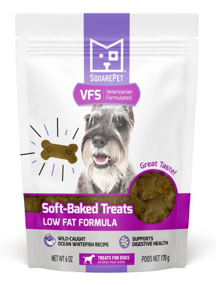 Square Pet VFS Low Fat Formula, Wild Caught Ocean Whitefish Recipe, Soft-Baked Dog Treats 170g