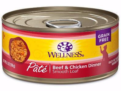 Wellness Complete Health Pt Beef & Chicken Dinner Wet Cat Food, 5.5Oz