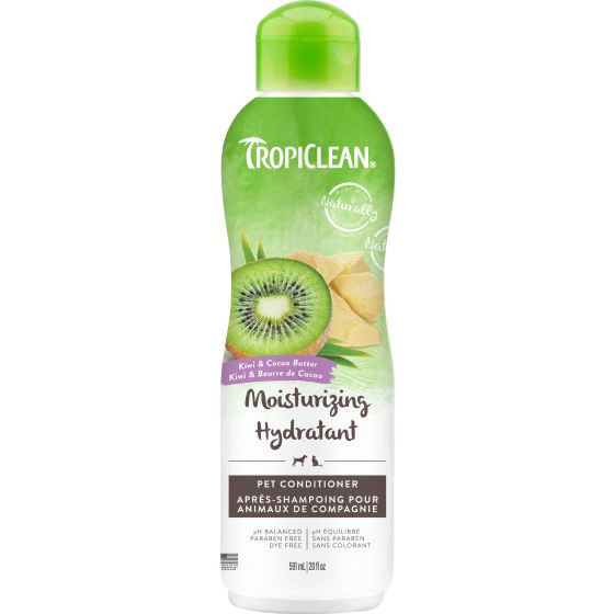 Tropiclean Kiwi & Cocoa Butter Moisturizing Pet Conditioner, Naturally Derived Ingredients 20Oz