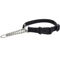 Check Training Collar Adjustable Collar with Buckle Black Dog 5/8x14-18in