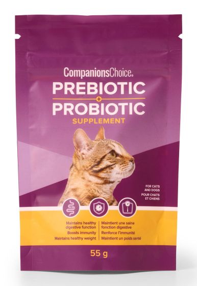 Companions Choice Prebiotic + Probiotic Powder Supplement 55g Cat & Dog