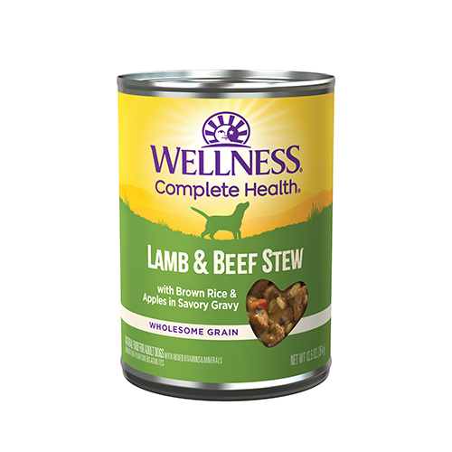 Wellness Homestyle Stew Grain Free Lamb & Beef with Brown Rice & Apples for Dogs 12Oz
