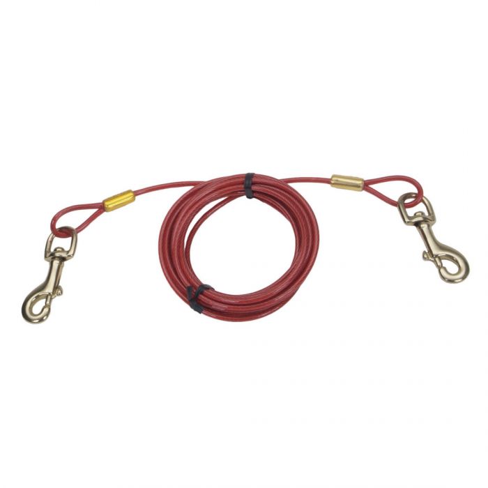 Titan Tie Out Cable 10', Heavy, Red