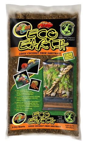 Zoo Med Eco-Earth Loose Coconut Fiber Substrate, 8 Qt (EE-8)