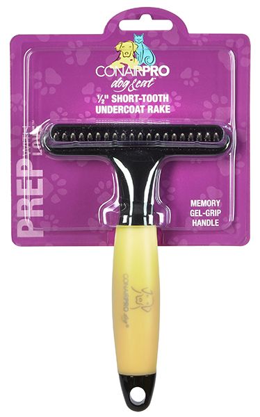 ConairPro Small Tooth Undercoat Rake Dog 1/2"