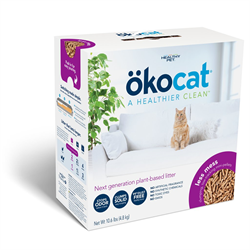 Okocat Natural Wood Litter, Less Mess - 22.2lbs