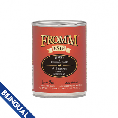 FROMM TURKEY & PUMPKIN PT WET DOG FOOD 12.2 OZ