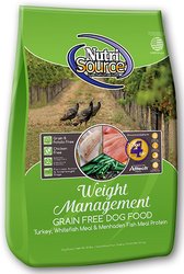 Nutri Source Grain Free Weight Management Dog Food 5Lb