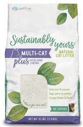 Sustainably Yours Multi-Cat Plus Extra Odour Control Natural Cat Litter 26Lb