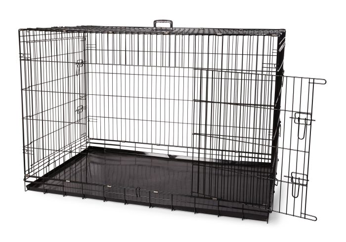 Bud'Z Deluxe Crate Non Collapsible Double Doors Dog 54in 1pc