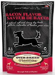 Oven Baked Tradition Bacon Flavoured Soft & Chewy Dog Treat 225G/8Oz