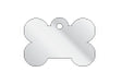 Pet Tag - Bone Large Chrome