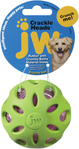 JW Pet Crackle Heads Ball, M
