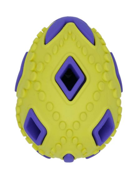 Bud'Z Rubber Astro Egg Yellow Dog 2.5in 1pc