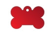Pet Tag - Bone Large Red