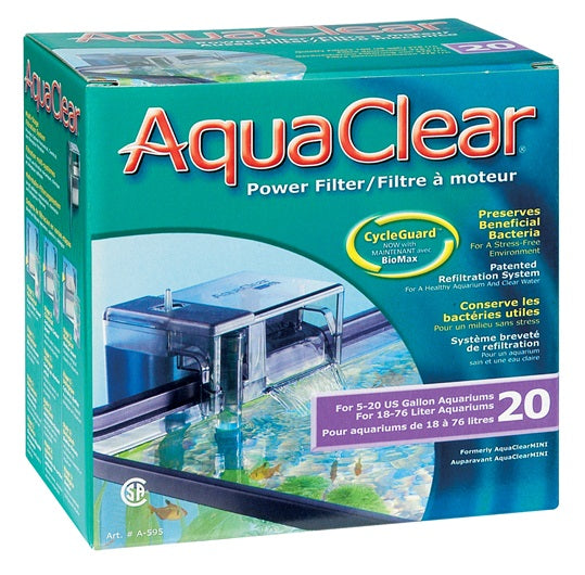 AquaClear AC20 Power Filter, 76 L (20 Us Gal.)