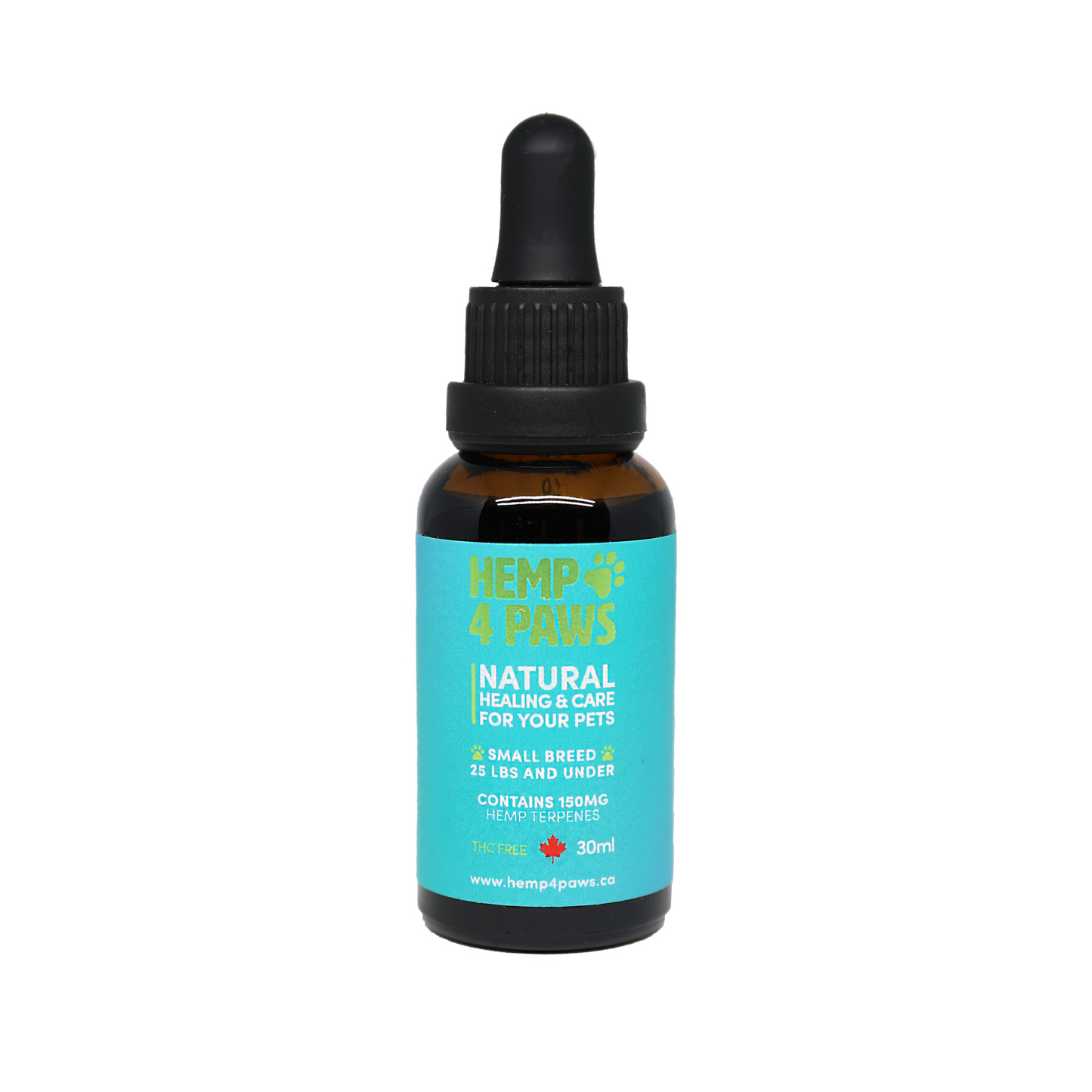 Hemp4Paws Small Breed Hemp Oil 300mg, up to 25lbs, 30ml
