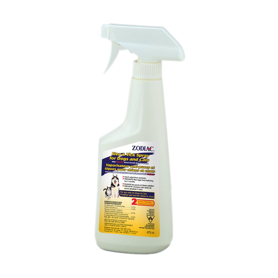 Zodiac Flea & Tick Spray For Dogs And Cats - 475Ml