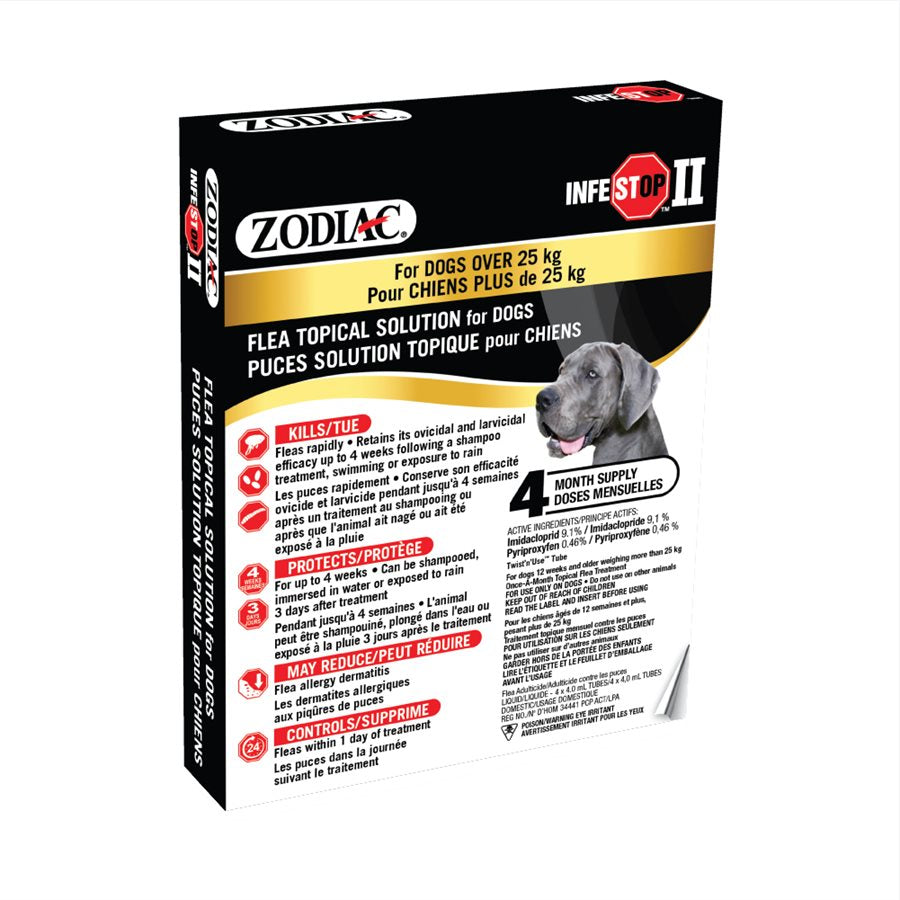 Zodiac Infestop II Topical Flea Adulticide For Dogs Over 25Kg