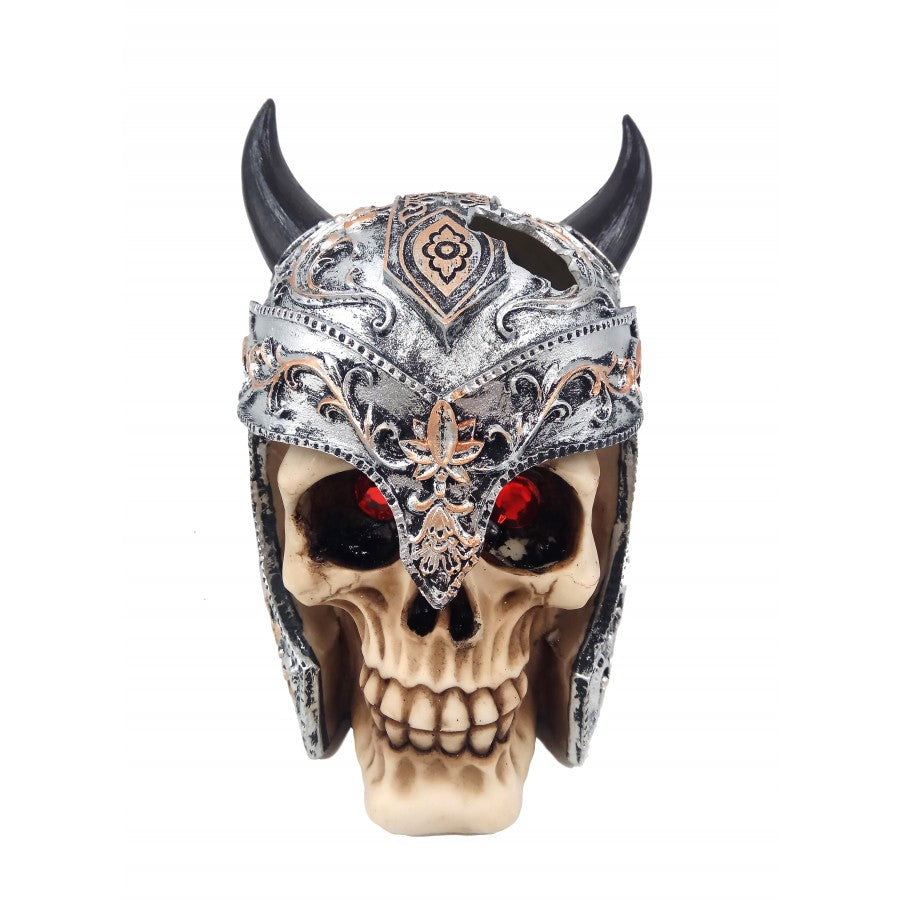 Aqua-fit Polyresin Medival Skull 6x5x6"