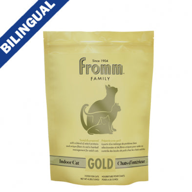 FROMM GOLD INDOOR CAT FOOD RECIPE 4 LB