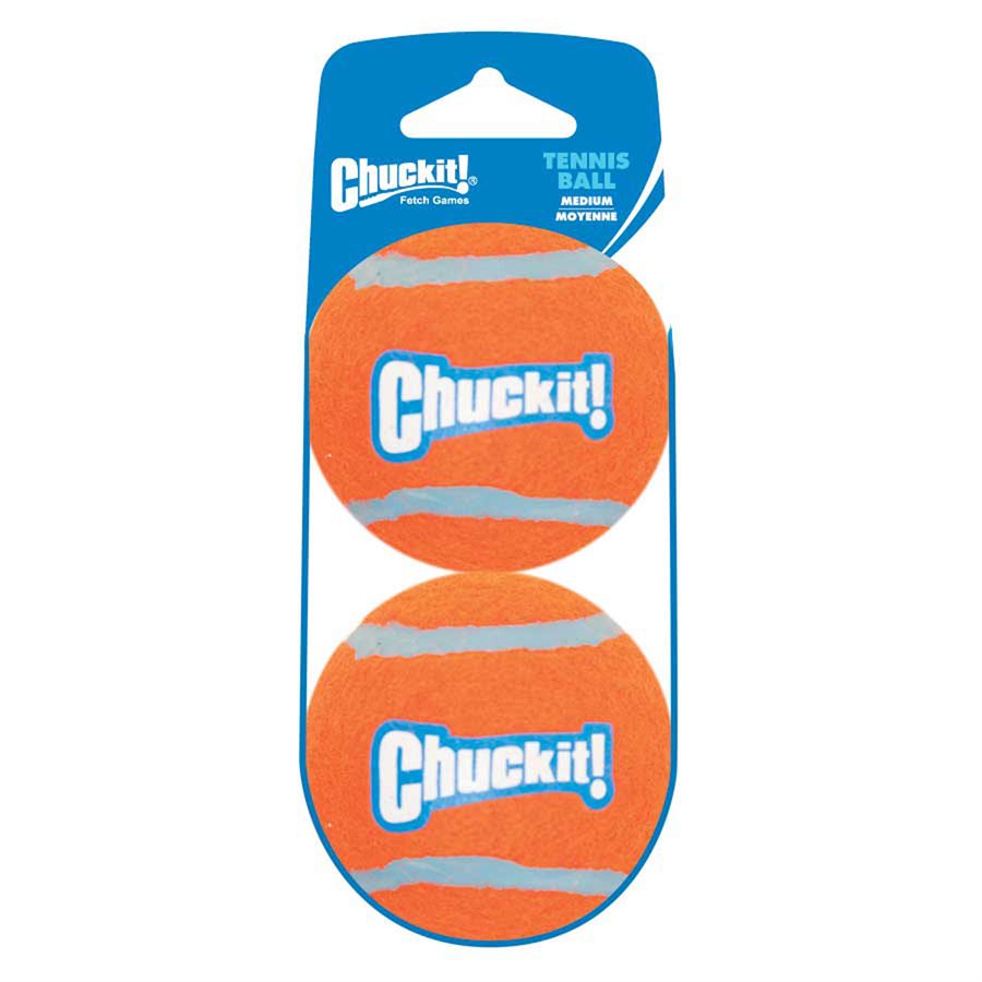CHUCK IT! Launcher Compatible Tennis Ball Medium 2-Pack