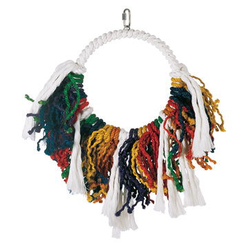Living World Junglewood Bird Toy - Jumbo Rope Dream Catcher with Hanging Clip