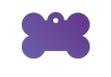 Pet Tag - Bone Large Purple