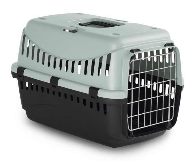 Bergamo Gipsy Eco Small Metal Door Pet Carrier Ice Blue Dog 1pc 46x31x32cm